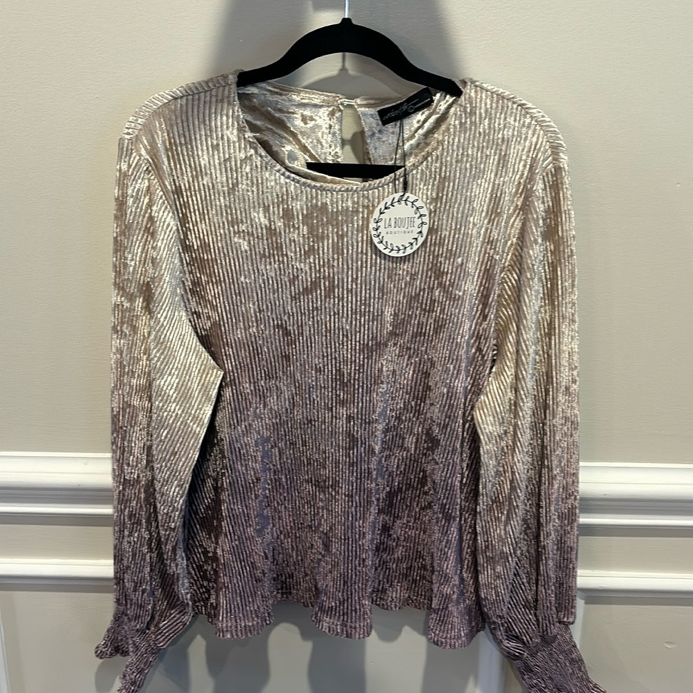 Purple Ombré with Puffed Sleeves